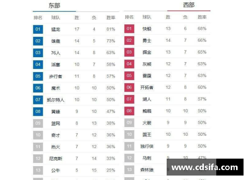 2015年NBA西部联盟排名回顾与分析：球队表现与未来走势